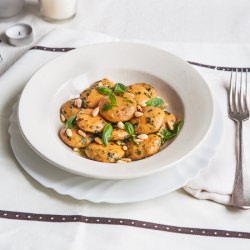 Sweet Potato Cheese Filled Gnocchi - Recipe photo by Minty Meta