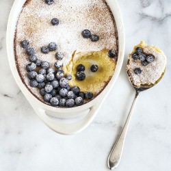 Meyer Lemon Pudding & Blueberries - Recipe photo by Bijouxs