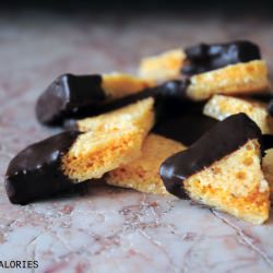 Chocolate-Dipped Honeycomb - Recipe photo by forgetthosecalories