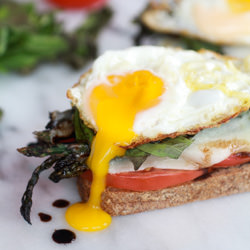 Caprese Melts + Fried Egg - Recipe photo by halfbakedharvest