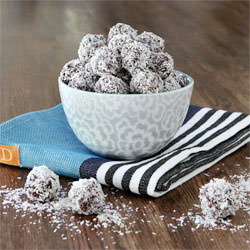 Chocolate Coconut Oatmeal Truffles - Recipe photo by A Home for Food
