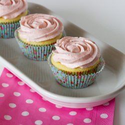 Strawberry Lemonade Cupcakes - Recipe photo by TheBrassHalo
