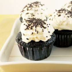 Chocolate Cupcakes Mascarpone - Recipe photo by natsadventuresinbaking