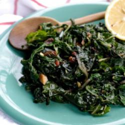 Wilted Swiss Chard - Recipe photo by SoHungryBlog