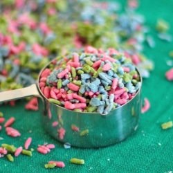 Homemade Rainbow Sprinkles - Recipe photo by dessertswithbenefits