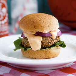 Black Bean Sriracha Sliders - Recipe photo by wholefully