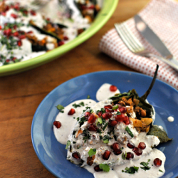 Chiles in Walnut Sauce - Recipe photo by thepigandquill