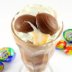 Cadbury Creme Egg Milkshake - Recipe photo by chocolatemoosey