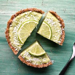 Raw Coconut Lime Tart - Recipe photo by My Darling Vegan