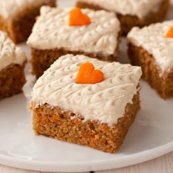 Carrot Cake Bars - Recipe photo by cooking classy