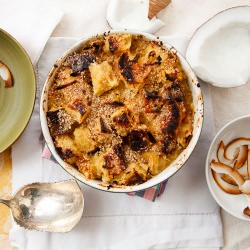 Coconut, Banana, Lime Bread Pudding - Recipe photo by The Garum Factory
