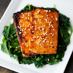 Maple Miso Tofu - Recipe photo by kaweah