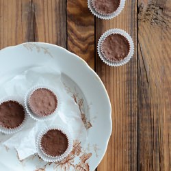 Healthy Chocolate-Walnut Fudge - Recipe photo by AnEdibleMosaic