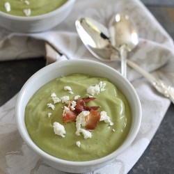 Chilled Avocado Lime Soup - Recipe photo by Running to the Kitchen