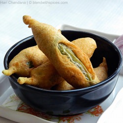 Mirapakaya Bajji / Mirchi Bajji - Recipe photo by blend with spices