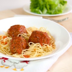 Spaghetti with Meatballs - Recipe photo by amantesdelacocina