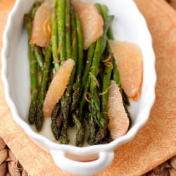 Skillet Asparagus with Grapefruit - Recipe photo by tideandthyme