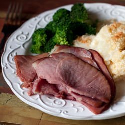 Heating Ham Slices - Recipe photo by PressureCookingToday