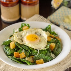 Warm Spinach, Potato and Egg Salad - Recipe photo by craftymom