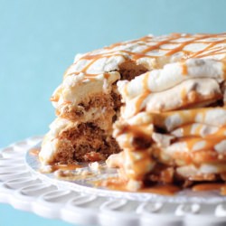 Caramel Crunch Cake - Recipe photo by gettingmyjustdesserts