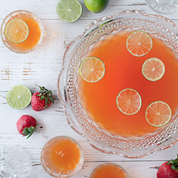 Strawberry Pisco Punch - Recipe photo by honestlyyum
