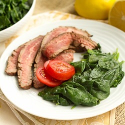 Lemon-Steamed Spinach - Recipe photo by thatskinnychickcanbake