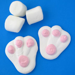 Marshmallow Easter Bunny Paws - Recipe photo by Hungry Happenings