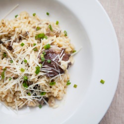 Wild Mushroom Risotto - Recipe photo by serenagoh