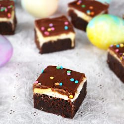 Creme Egg Brownies - Recipe photo by The Merrythought