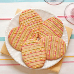 Decorated Easter Egg Cookies - Recipe photo by nancy baggett-kitchenlane