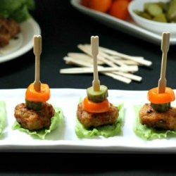 Green Curry Chicken Fritters - Recipe photo by mybarecupboard