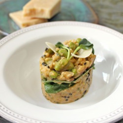 Risotto with Mushrooms & Edamame - Recipe photo by cfaust