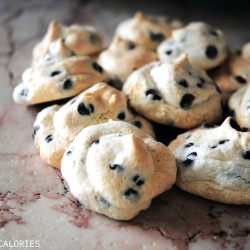 Chocolate Chip Meringue Kisses - Recipe photo by forgetthosecalories