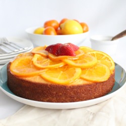 Olive Oil Cake w/ Orange Marmalade - Recipe photo by Hip Foodie Mom