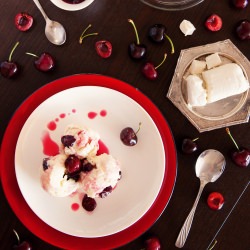 Goat Cheese Ice Cream - Recipe photo by twoloves