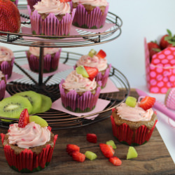 Strawberry Kiwi Cupcakes - Recipe photo by Whitney Bond