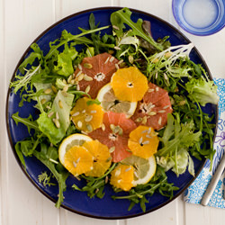 Citrus, Greens and Seed Salad - Recipe photo by Marcela Macias