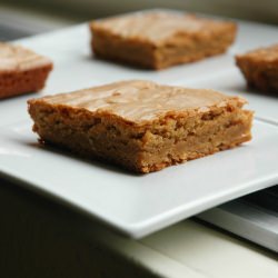 Biscoff Blondies - Recipe photo by Nikki Dinki Cooking