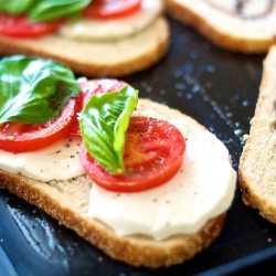 Caprese Grilled Cheese - Recipe photo by newsouthfoodco