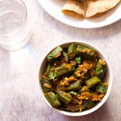 Bhindi Masala – Okra Curry - Recipe photo by vegrecipesofindia