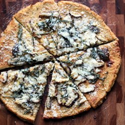 Shiitake, Basil, and Lemon Pizza - Recipe photo by making thyme for health