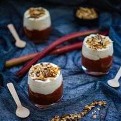 Rhubarb Apple Yoghurt Pots - Recipe photo by The Hungry Australian