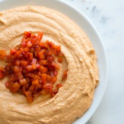 Roasted Red Pepper Hummus - Recipe photo by inspiredtaste