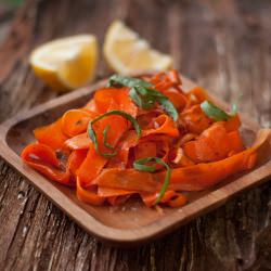 Sauteed Carrot Ribbons - Recipe photo by forestfeast