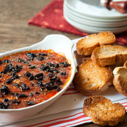 Baked Chèvre with Toast - Recipe photo by Cooking with Michele