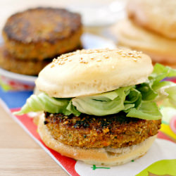 Veggie Burger with Homemade Buns - Recipe photo by themisstools