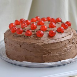 Sour Cream Chocolate Layer Cake - Recipe photo by madaboutmaida