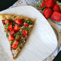 Sweet & Spicy Strawberry Pizza - Recipe photo by AmandasApron