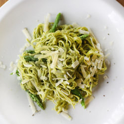 Asparagus Pesto with Herb Pasta - Recipe photo by lisal