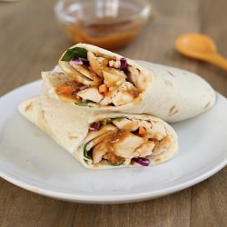 Spicy Peanut Chicken Wrap - Recipe photo by eatdrinklove